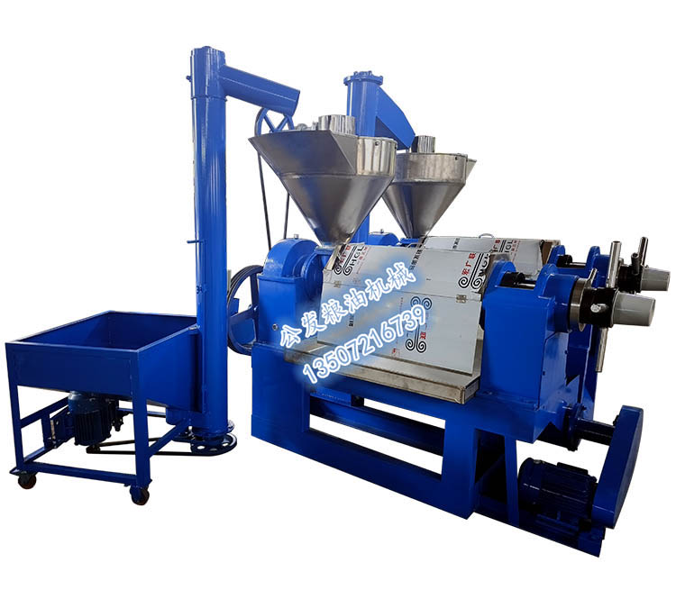 125型自動雙榨循環(huán)上料榨油機(jī)